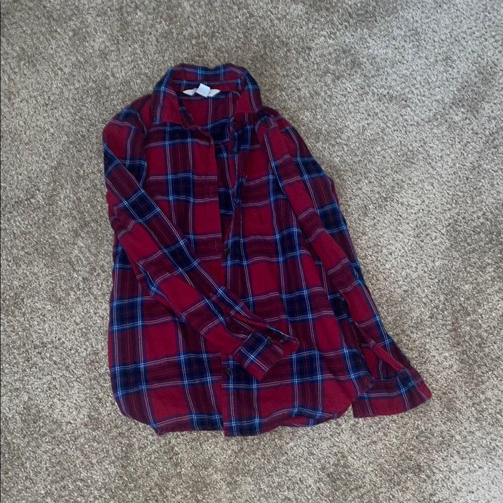 Red and Blue Plaid Shirt
